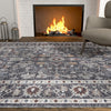 Heritage Harbor Collection Area Rug - Maritime Rectangle Charcoal Gray  lifestyle 70