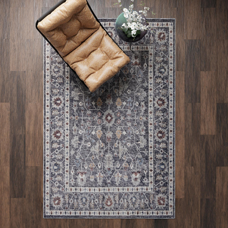 Heritage Harbor Collection Area Rug - Maritime Rectangle Charcoal Gray  lifestyle 74
