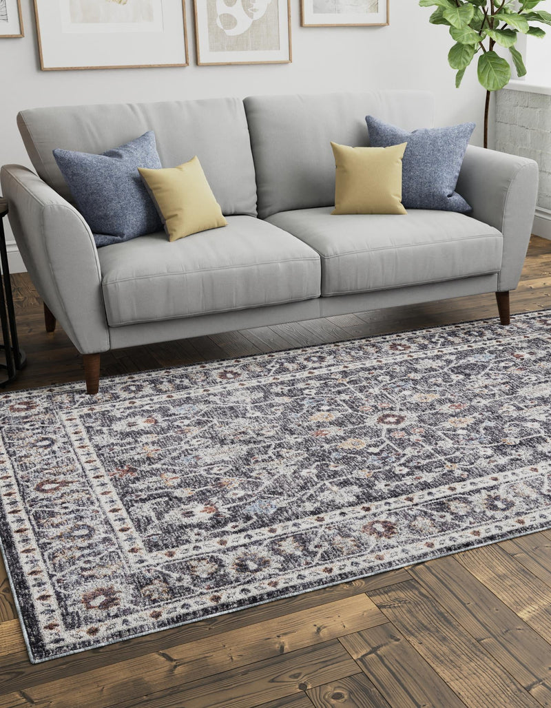 Heritage Harbor Collection Area Rug - Maritime Rectangle Charcoal Gray  lifestyle 51