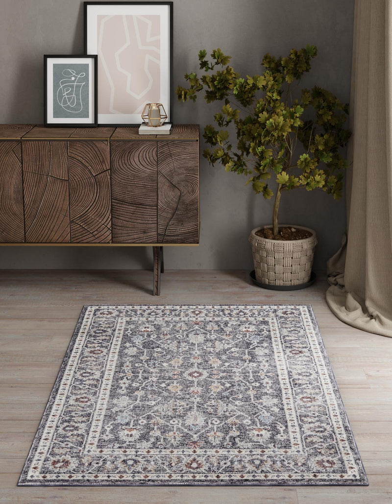 Heritage Harbor Collection Area Rug - Maritime Rectangle Charcoal Gray  lifestyle 54