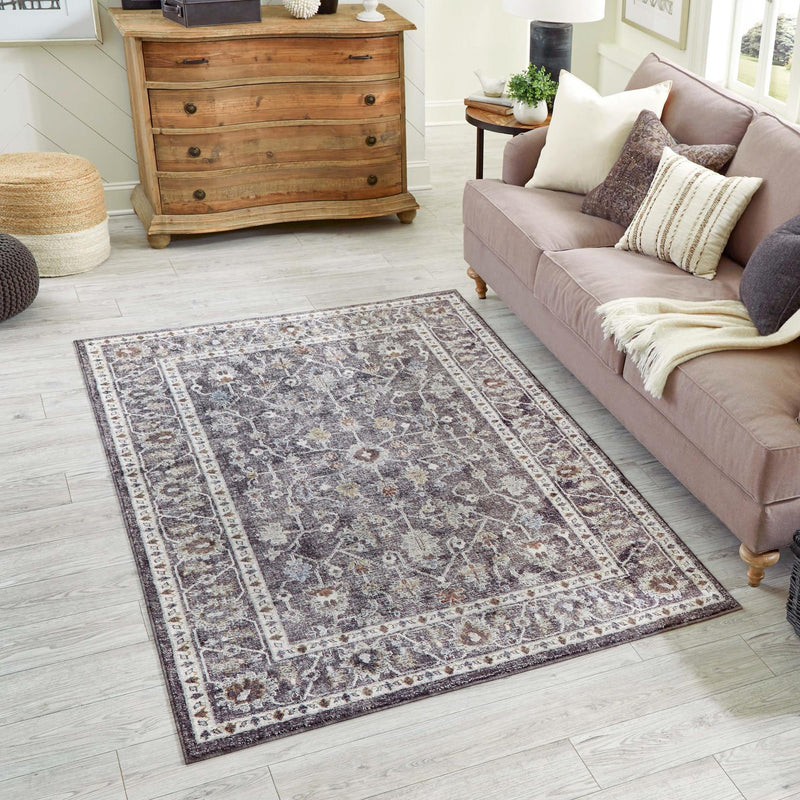 Heritage Harbor Collection Area Rug - Maritime Rectangle Charcoal Gray  lifestyle 62