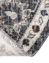 Heritage Harbor Collection Area Rug - Maritime Round Charcoal Gray  lifestyle 154