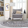 Heritage Harbor Collection Area Rug - Maritime Round Charcoal Gray  lifestyle 199