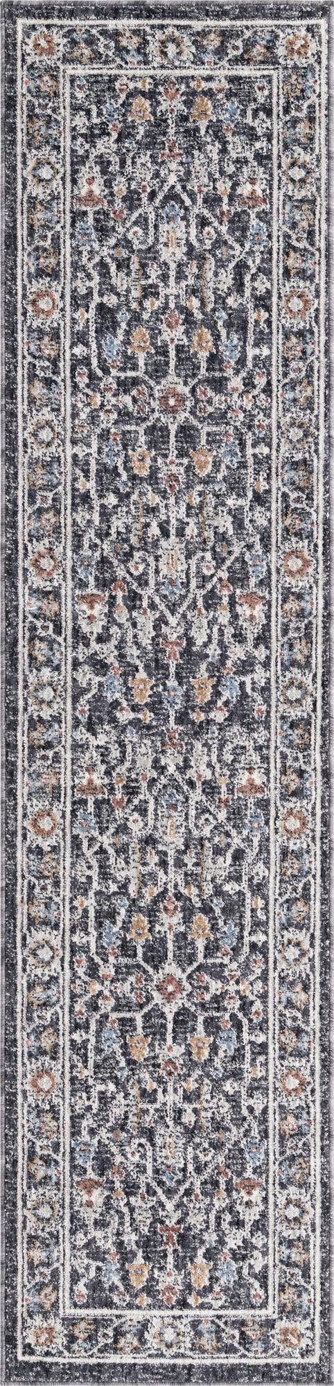 Heritage Harbor Collection Area Rug - Maritime Runner Charcoal Gray  lifestyle 94