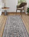 Heritage Harbor Collection Area Rug - Maritime Runner Charcoal Gray  lifestyle 108