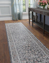 Heritage Harbor Collection Area Rug - Maritime Runner Charcoal Gray  lifestyle 130