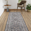 Heritage Harbor Collection Area Rug - Maritime Runner Charcoal Gray  lifestyle 150