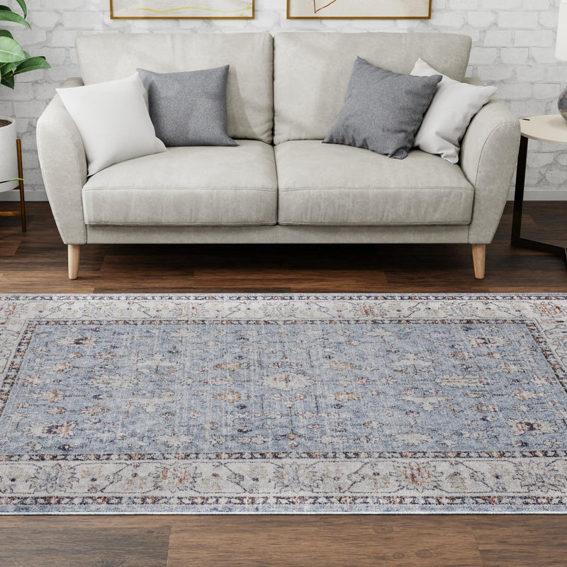 Heritage Harbor Collection Area Rug - Maritime Rectangle Harbor Blue  lifestyle 112