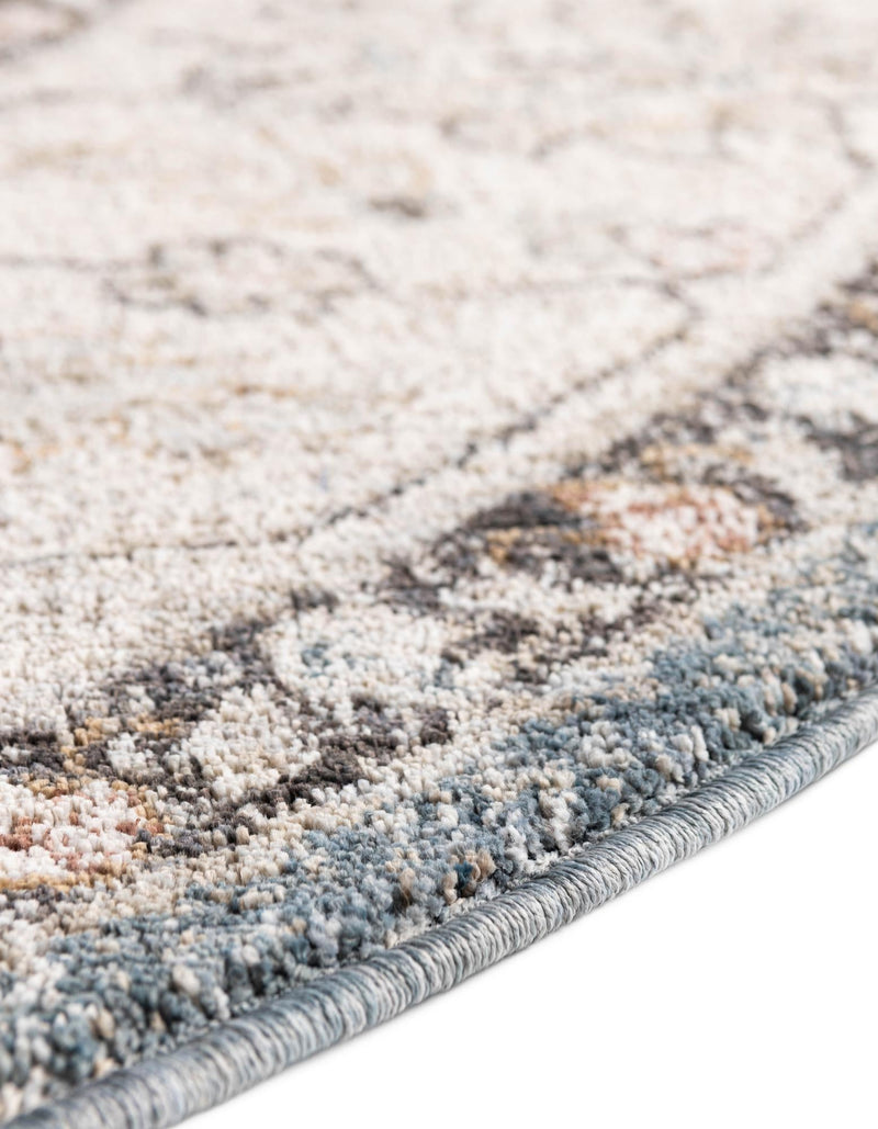 Heritage Harbor Collection Area Rug - Maritime Round Harbor Blue  lifestyle 153