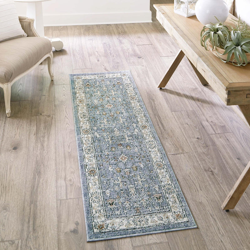 Heritage Harbor Collection Area Rug - Maritime Runner Harbor Blue  lifestyle 189
