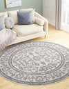 Heritage Harbor Collection Area Rug - Maritime Round Ivory  lifestyle 175
