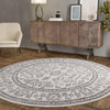 Heritage Harbor Collection Area Rug - Maritime Round Ivory  lifestyle 217
