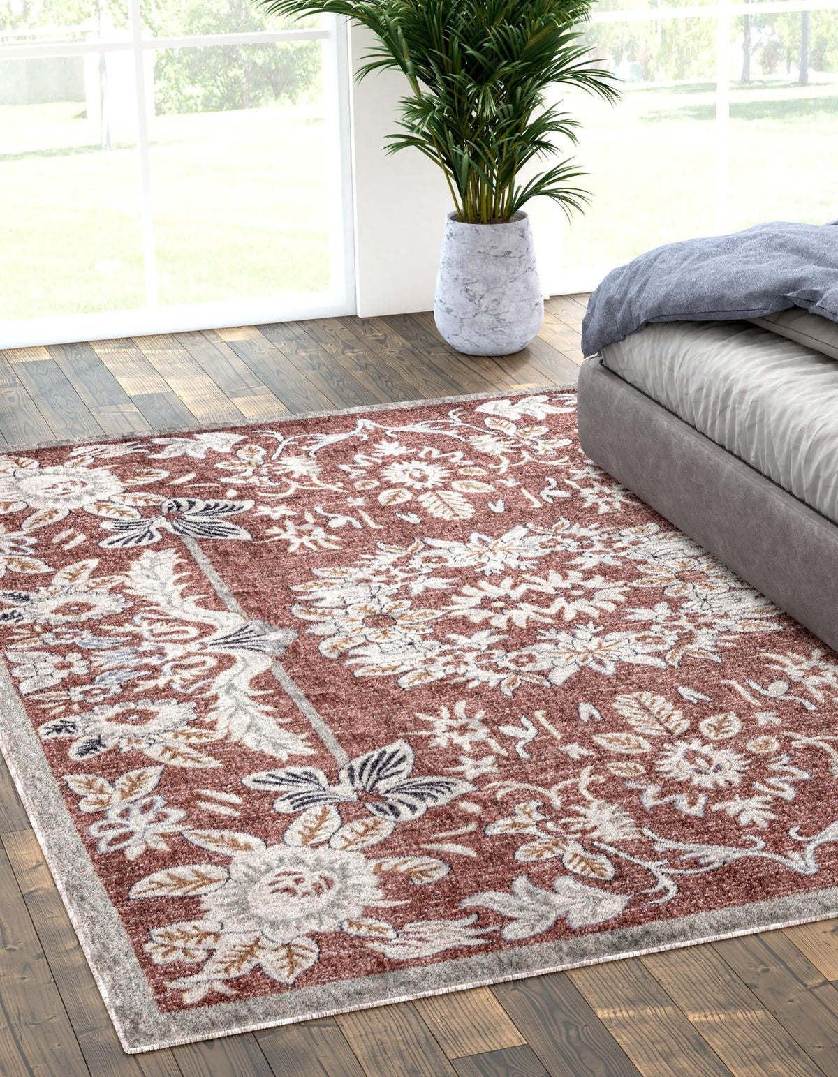 Heritage Harbor Collection Area Rug -  Seabreeze Rectangle Dusty Rose  lifestyle 4