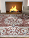 Heritage Harbor Collection Area Rug -  Seabreeze Rectangle Dusty Rose  lifestyle 13