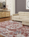 Heritage Harbor Collection Area Rug -  Seabreeze Rectangle Dusty Rose  lifestyle 40