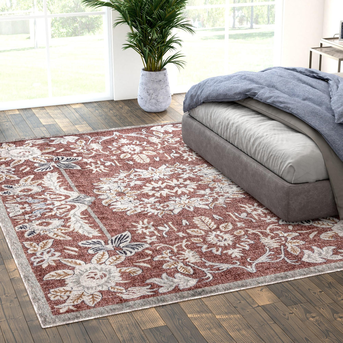 Heritage Harbor Collection Area Rug -  Seabreeze Rectangle Dusty Rose  lifestyle 58