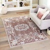 Heritage Harbor Collection Area Rug -  Seabreeze Rectangle Dusty Rose  lifestyle 59
