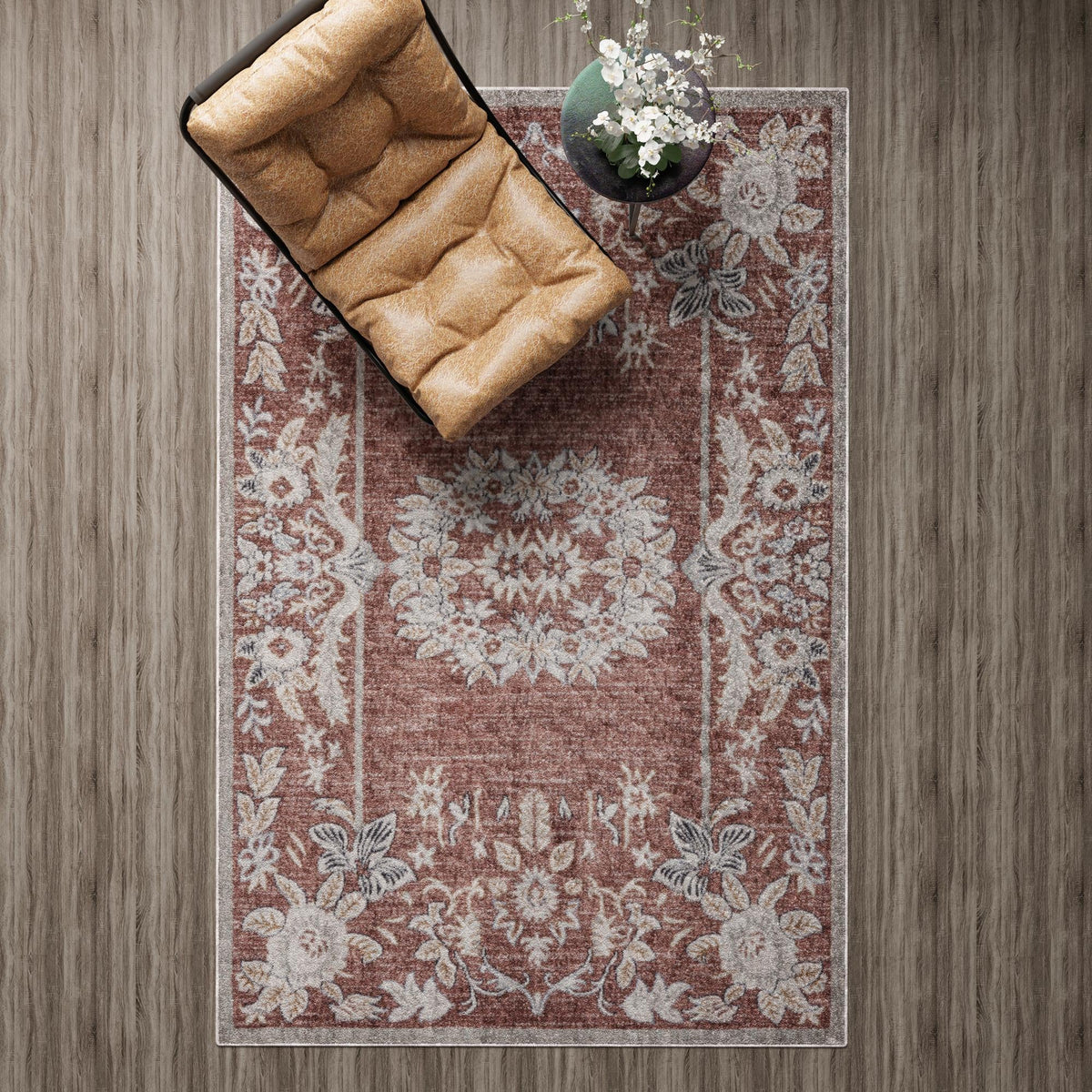 Heritage Harbor Collection Area Rug -  Seabreeze Rectangle Dusty Rose  lifestyle 76