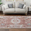 Heritage Harbor Collection Area Rug -  Seabreeze Rectangle Dusty Rose  lifestyle 80