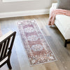 Heritage Harbor Collection Area Rug -  Seabreeze Runner Dusty Rose  lifestyle 142