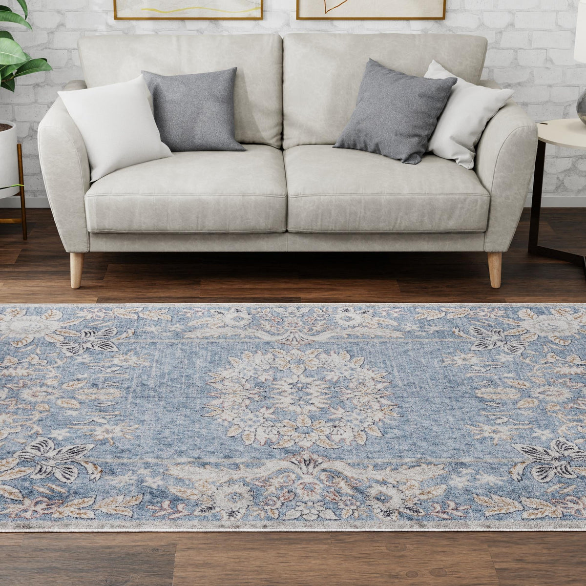 Heritage Harbor Collection Area Rug -  Seabreeze Rectangle Harbor Blue  lifestyle 86