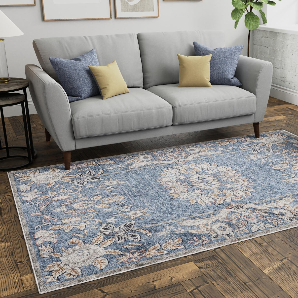 Heritage Harbor Collection Area Rug -  Seabreeze Rectangle Harbor Blue  lifestyle 92
