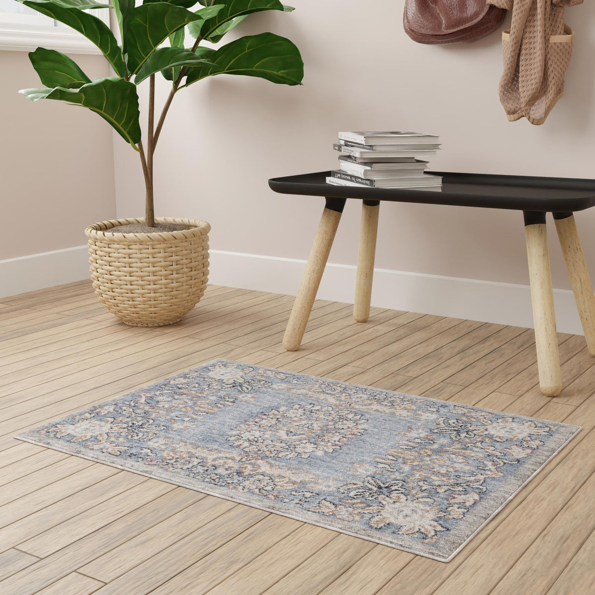 Heritage Harbor Collection Area Rug -  Seabreeze Rectangle Harbor Blue  lifestyle 75
