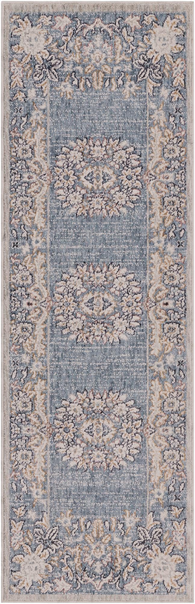 Heritage Harbor Collection Area Rug -  Seabreeze Runner Harbor Blue  lifestyle 126
