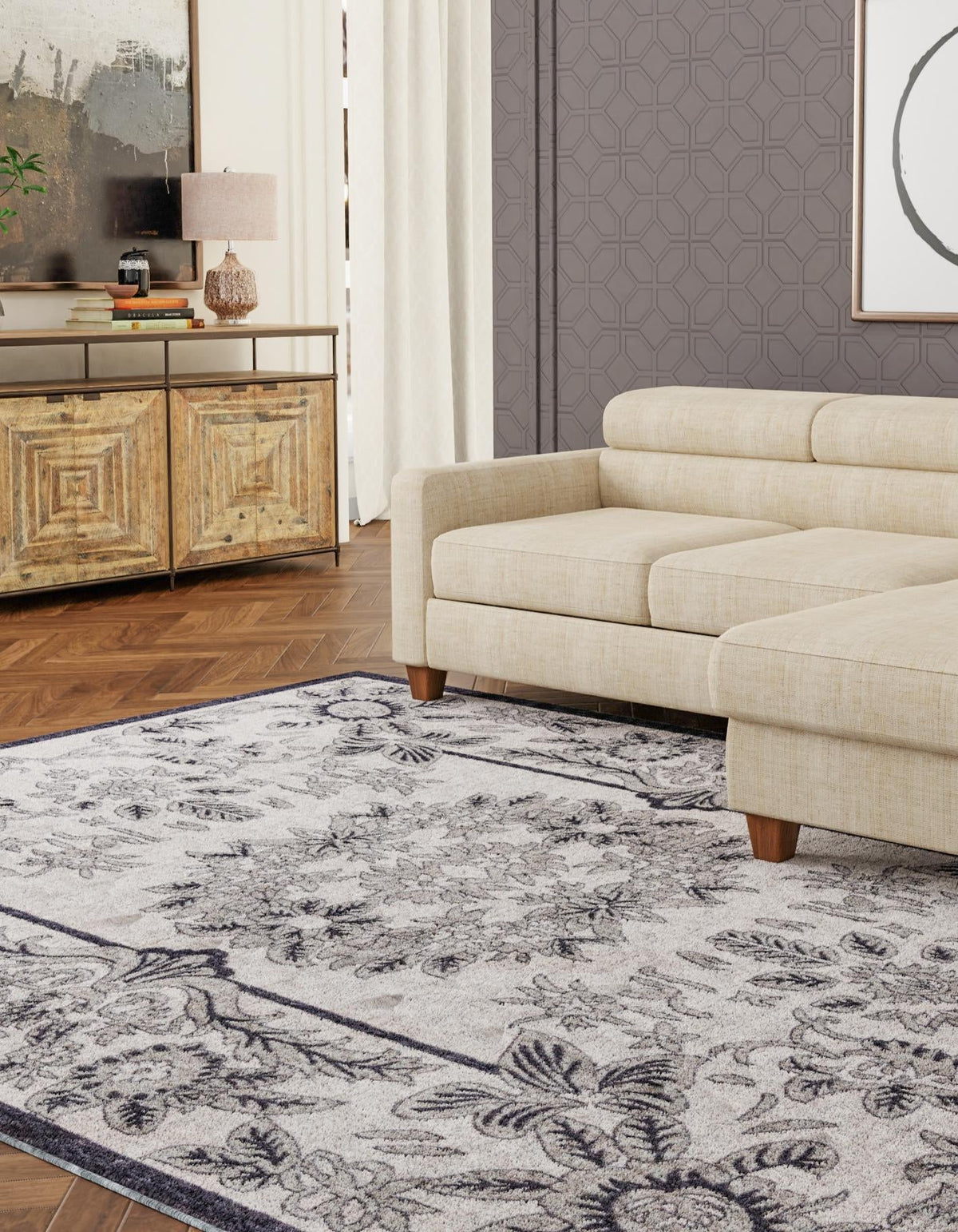 Heritage Harbor Collection Area Rug -  Seabreeze Rectangle Ivory  lifestyle 7