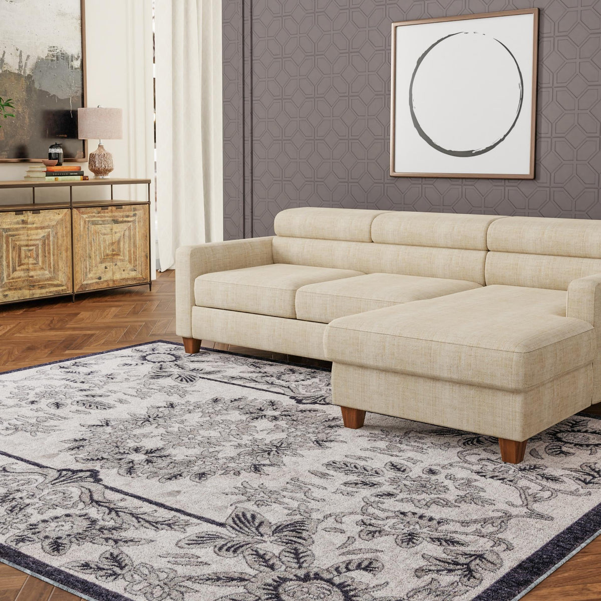 Heritage Harbor Collection Area Rug -  Seabreeze Rectangle Ivory  lifestyle 61