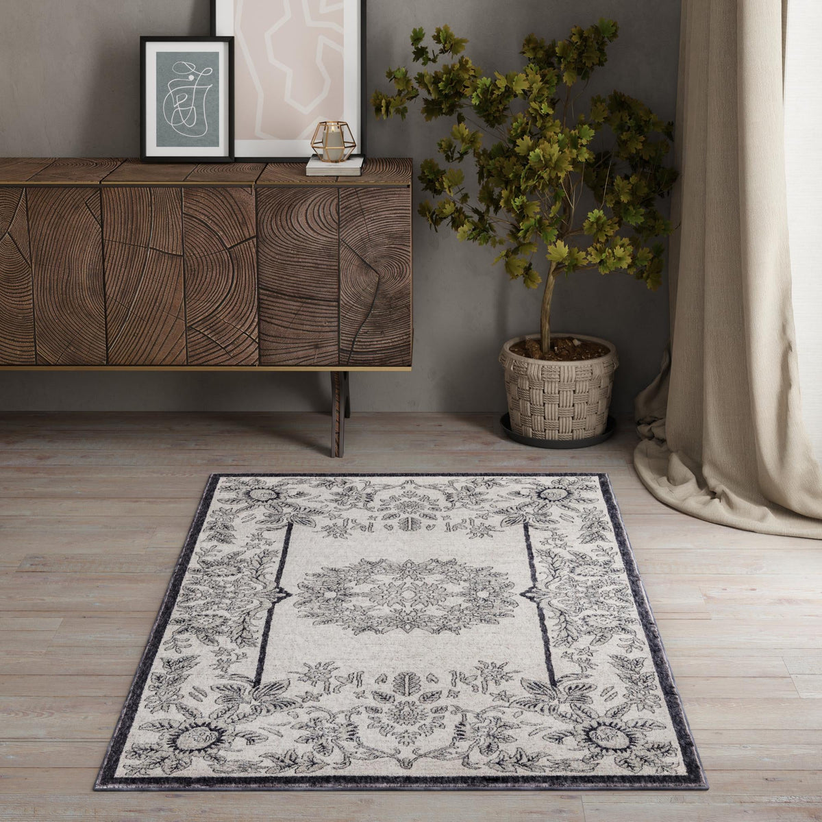Heritage Harbor Collection Area Rug -  Seabreeze Rectangle Ivory  lifestyle 95