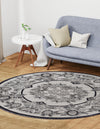 Heritage Harbor Collection Area Rug -  Seabreeze Round Ivory  lifestyle 138