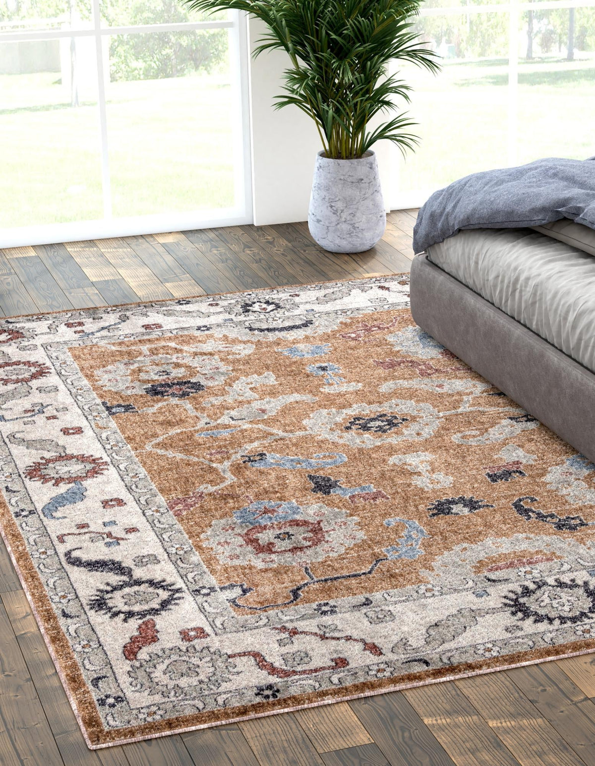 Heritage Harbor Collection Area Rug -  Dockside Rectangle Almond Beige  lifestyle 14