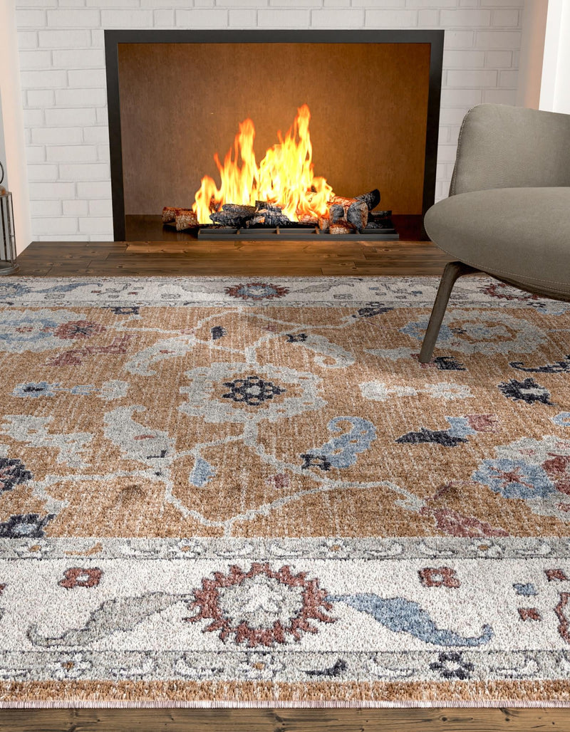 Heritage Harbor Collection Area Rug -  Dockside Rectangle Almond Beige  lifestyle 32