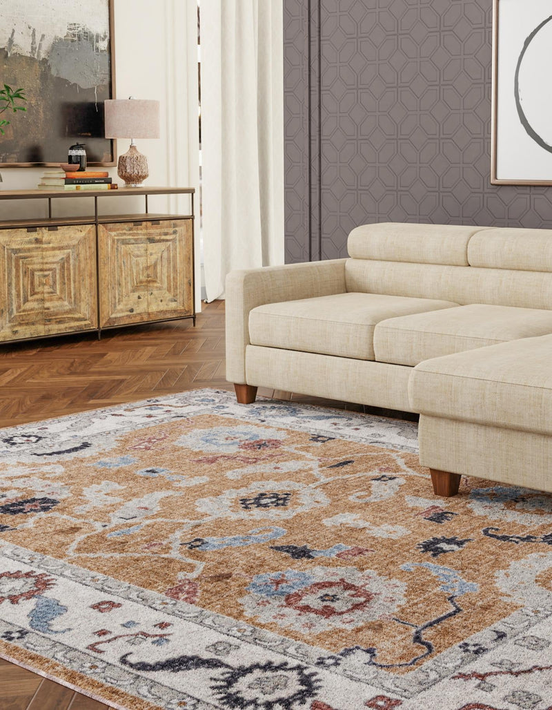 Heritage Harbor Collection Area Rug -  Dockside Rectangle Almond Beige  lifestyle 79