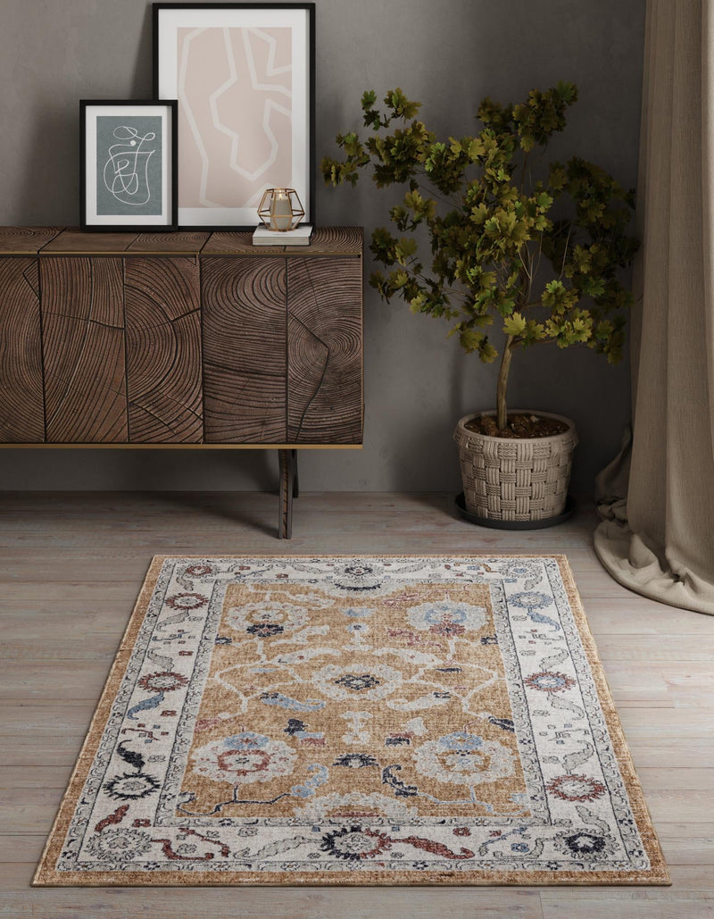 Heritage Harbor Collection Area Rug -  Dockside Rectangle Almond Beige  lifestyle 33