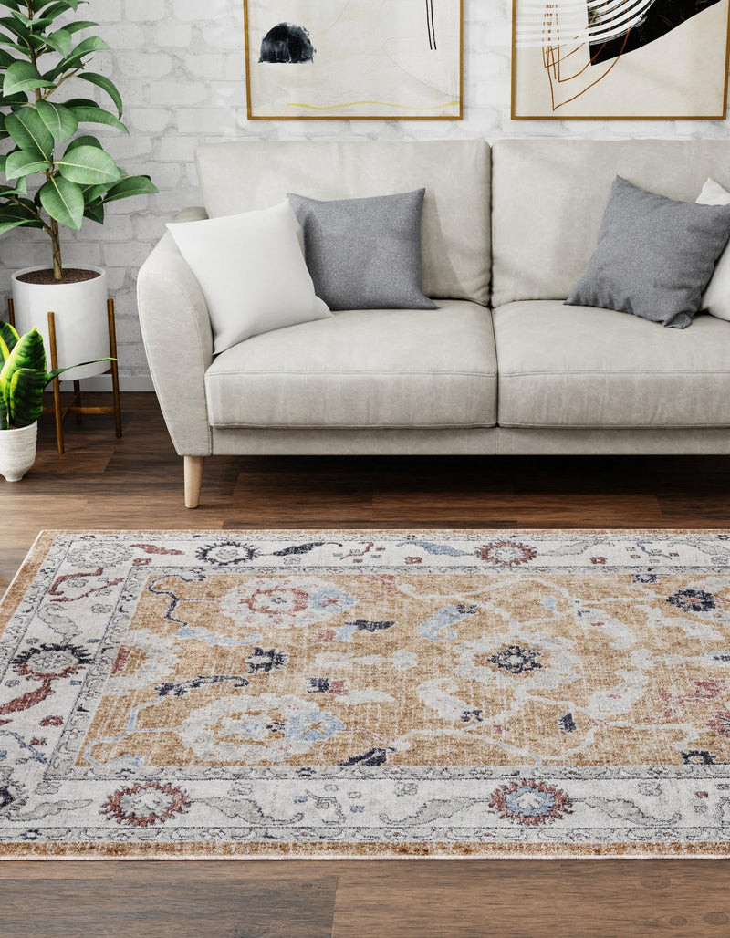 Heritage Harbor Collection Area Rug -  Dockside Rectangle Almond Beige  lifestyle 80