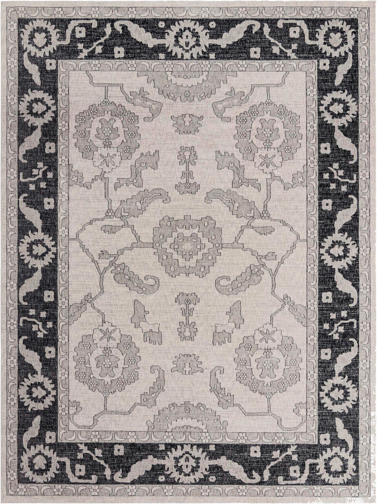 Heritage Harbor Collection Area Rug -  Dockside Rectangle Ivory and Gray  lifestyle 6