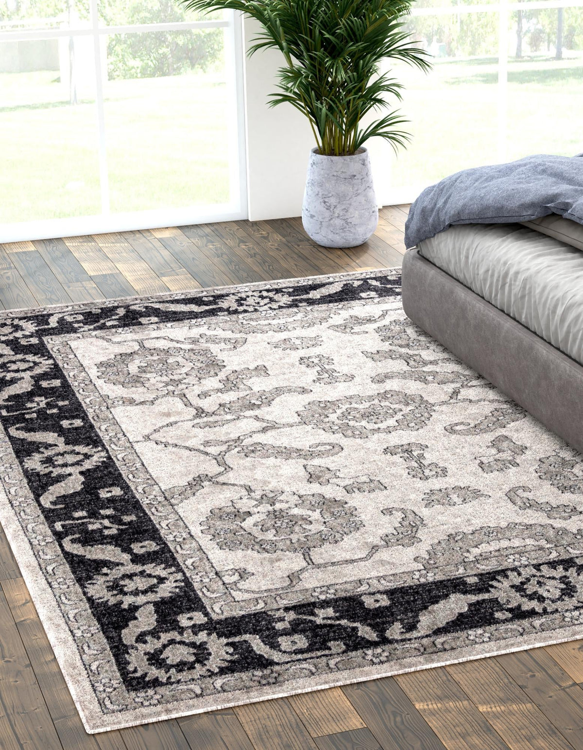 Heritage Harbor Collection Area Rug -  Dockside Rectangle Ivory Gray  lifestyle 17