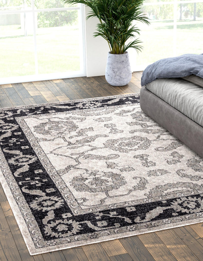 Heritage Harbor Collection Area Rug -  Dockside Rectangle Ivory Gray  lifestyle 17