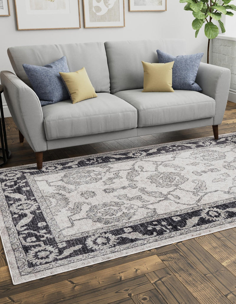 Heritage Harbor Collection Area Rug -  Dockside Rectangle Ivory Gray  lifestyle 18