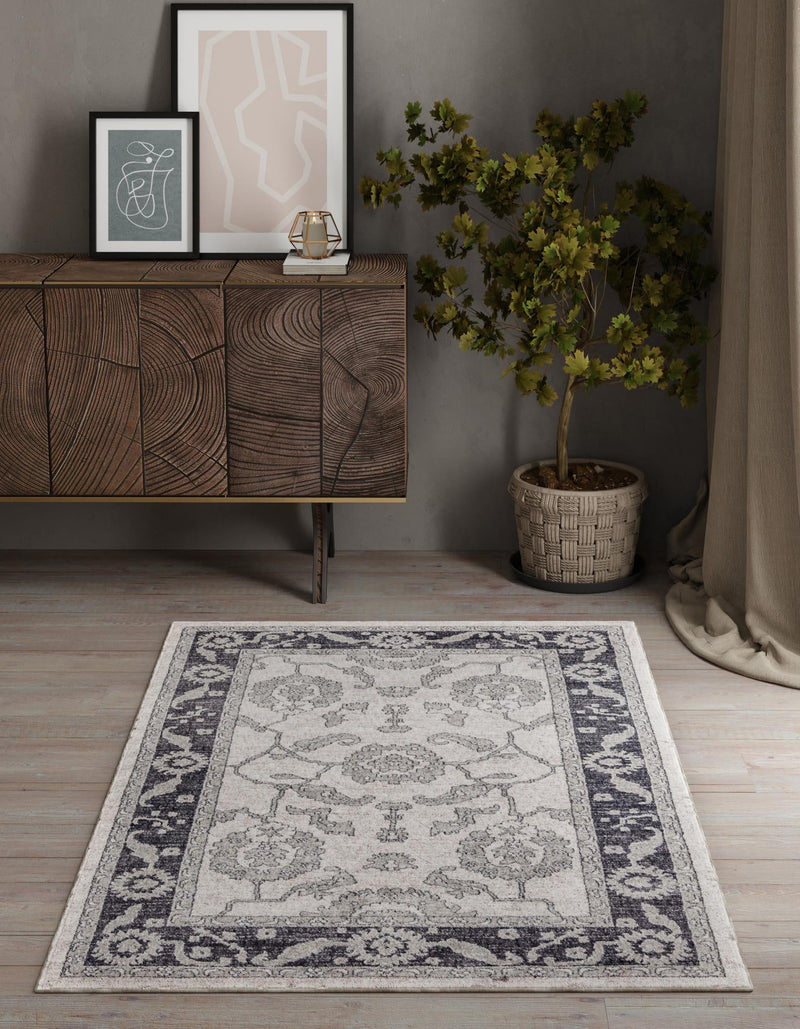 Heritage Harbor Collection Area Rug -  Dockside Rectangle Ivory Gray  lifestyle 36