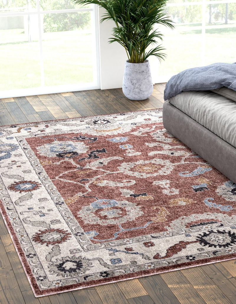 Heritage Harbor Collection Area Rug -  Dockside Rectangle Dusty Rose  lifestyle 40