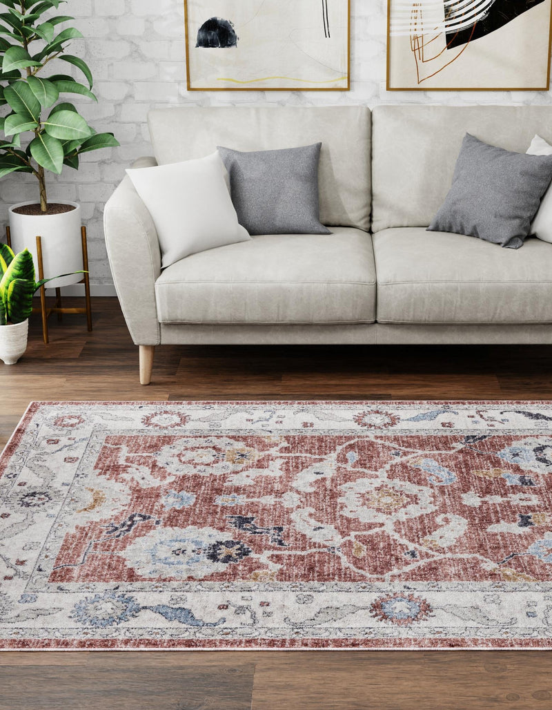 Heritage Harbor Collection Area Rug -  Dockside Rectangle Dusty Rose  lifestyle 41