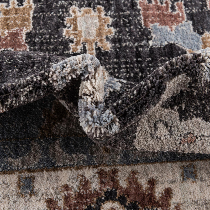 Heritage Harbor Collection Area Rug -  Dockside Rectangle Charcoal Gray  lifestyle 36