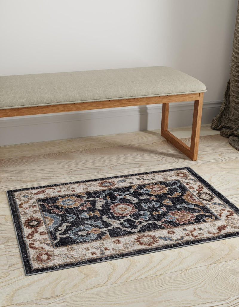 Heritage Harbor Collection Area Rug -  Dockside Rectangle Charcoal Gray  lifestyle 12