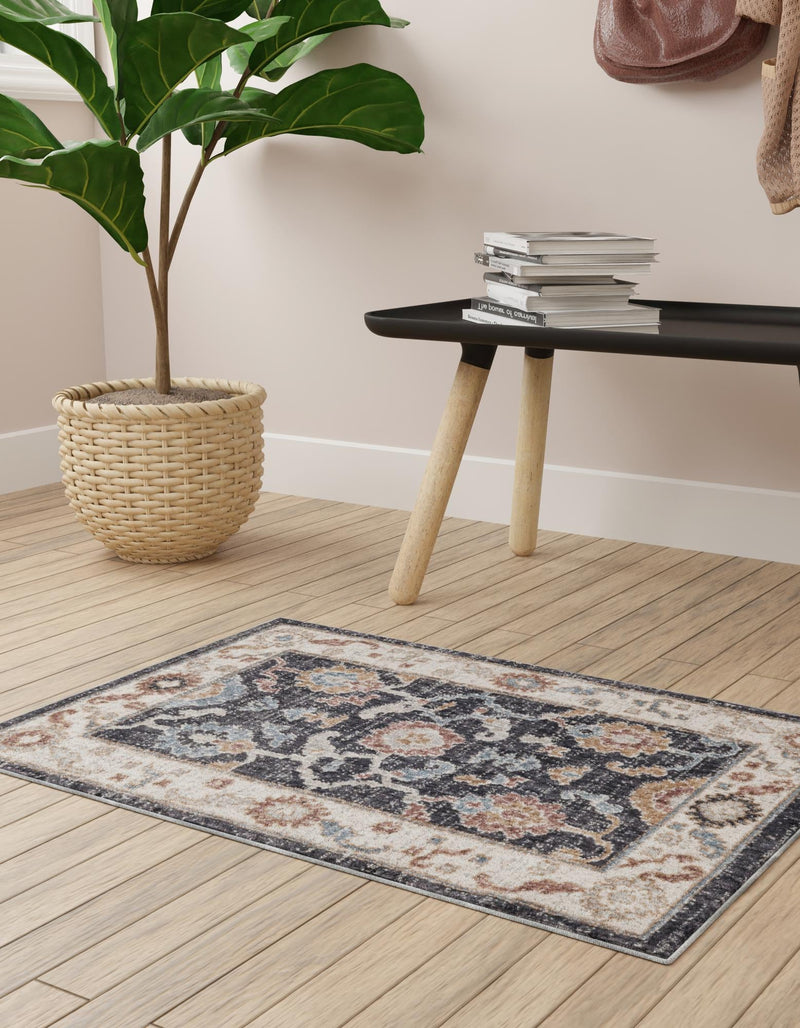 Heritage Harbor Collection Area Rug -  Dockside Rectangle Charcoal Gray  lifestyle 21
