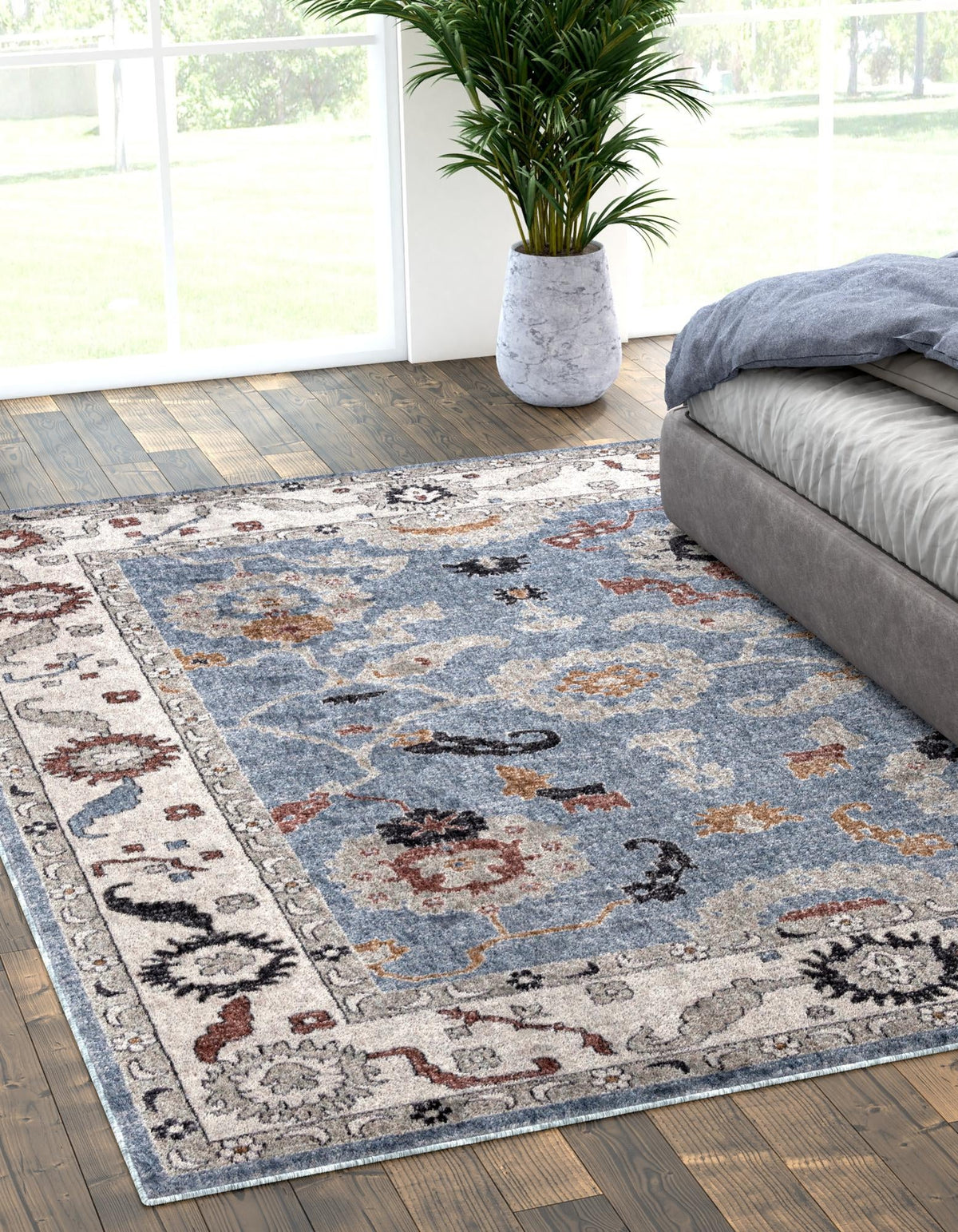 Heritage Harbor Collection Area Rug -  Dockside Rectangle Harbor Blue  lifestyle 20