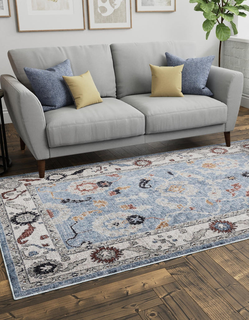 Heritage Harbor Collection Area Rug -  Dockside Rectangle Harbor Blue  lifestyle 21