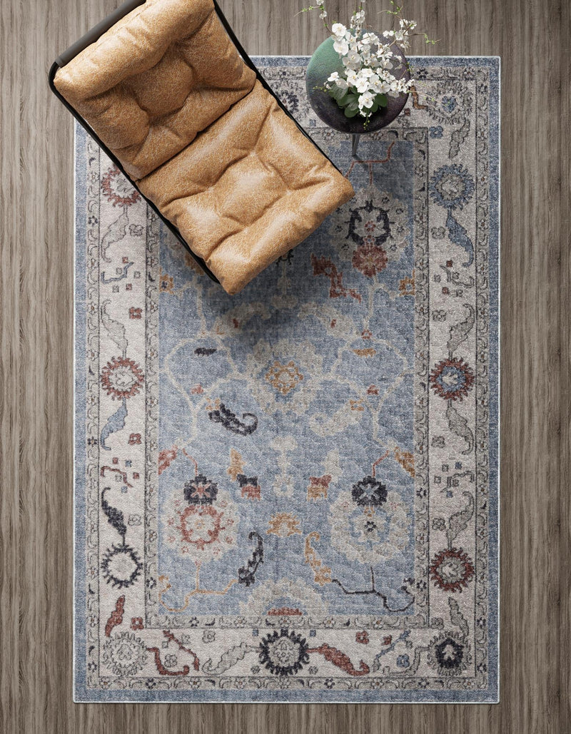 Heritage Harbor Collection Area Rug -  Dockside Rectangle Harbor Blue  lifestyle 46